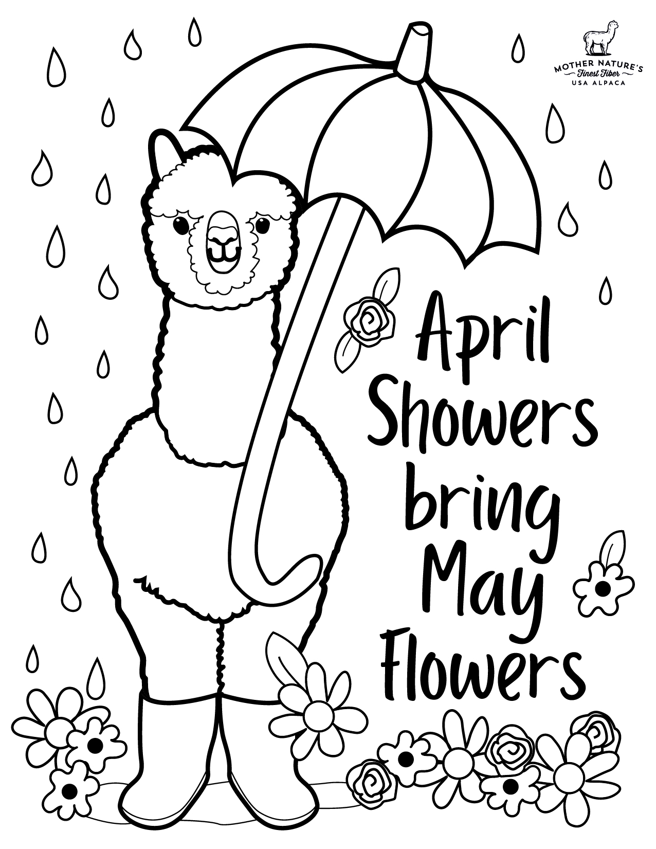 April Coloring Pages Free Printable April Coloring Pages Free Printable